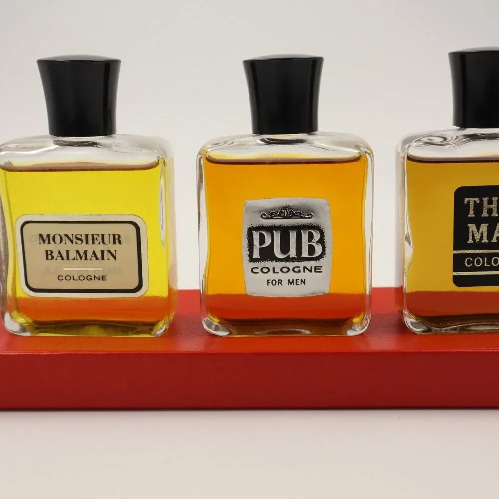 Vintage Men's Fragrance Collection 3 1oz Bottles Monsieur Balmain-PUB-That Man